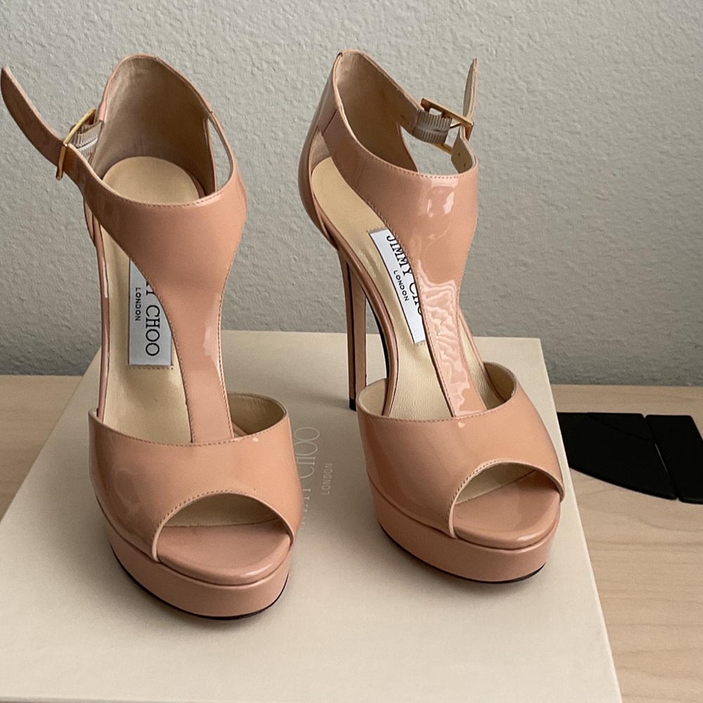 Jimmy Choo Blush Pink Heels - Picture 12 of 13